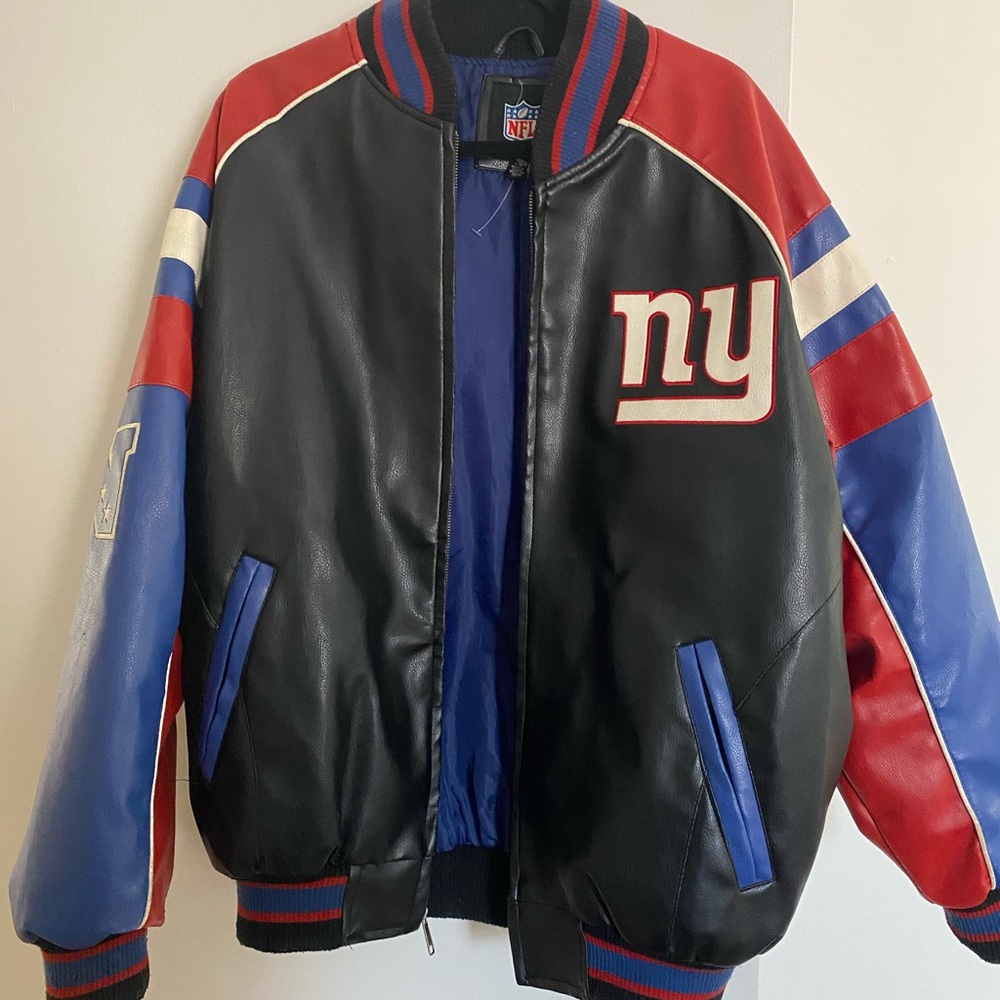 Vintage NFL NY Giants Leather Jacket